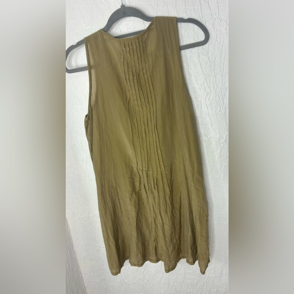 CP Shades Green Button Up Tank Tunic Size XS - Picture 7 of 7